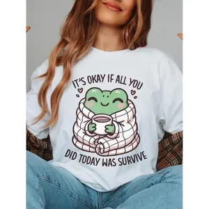 Unisex Sports Tops - "It's Okay If All You Did Today Was Survive" Printed, USA-Made Apparel Including Dress, Jeans, Skirt, Tank Tops