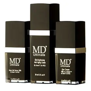 MD Skin Care Kit - Ultimate Eye Cream, Stem Cell Factor 55, Anti-Aging Skin Brightening Cream, Hydrating Aloe Serum, Moisture Moisturizer