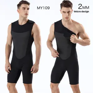 Men’s 2mm Neoprene One-Piece Sleeveless Wetsuit Warm Cold-Proof Diving & Surfing Suit tankini