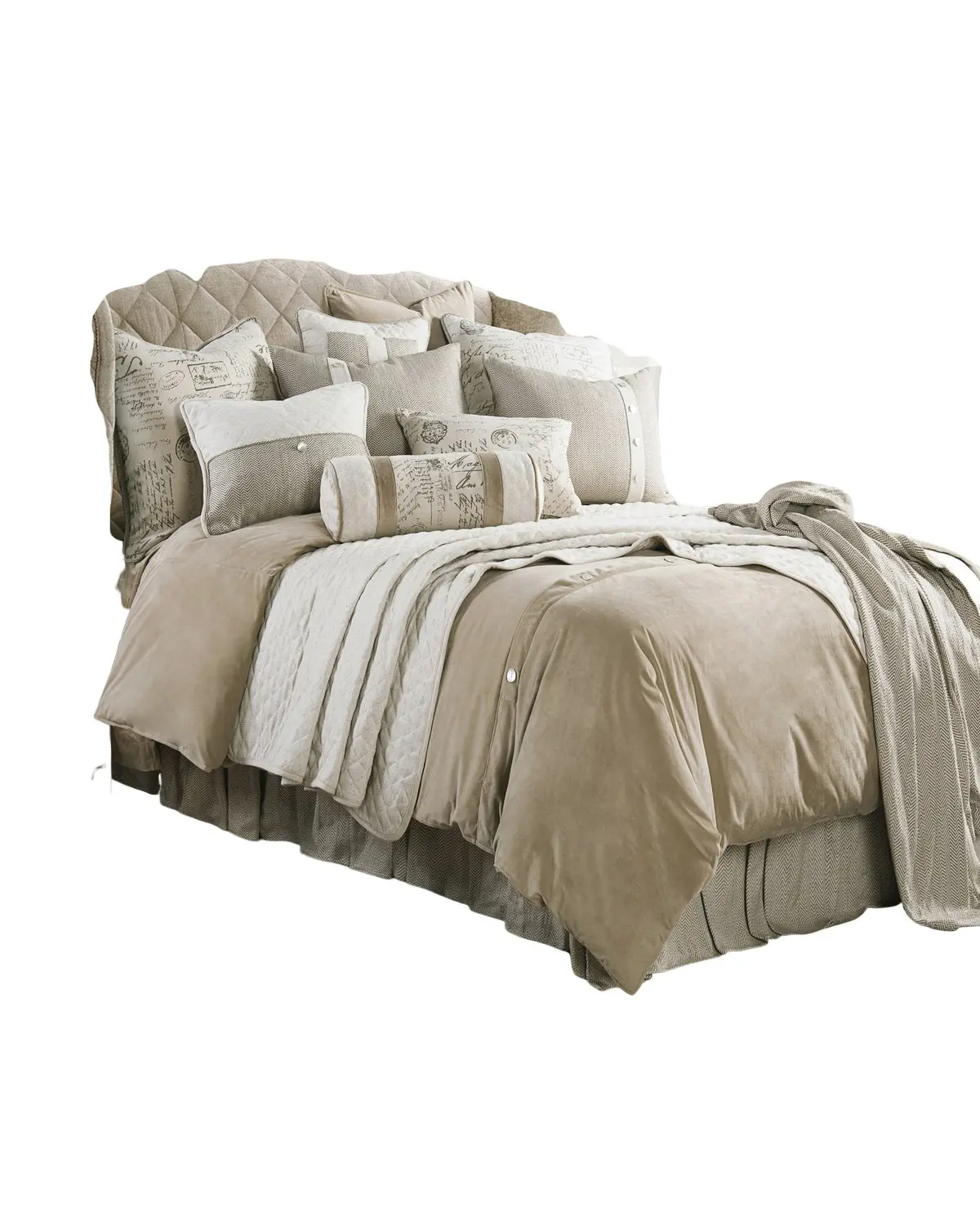 Hiend Accents Unisex Fairfield King Size Bedding Set 4 Piece - Fb3900k