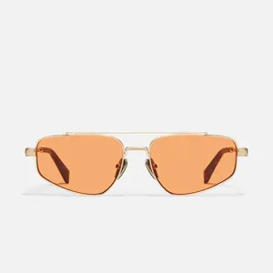 PIT STOP Narrow Aviator Sunglasses