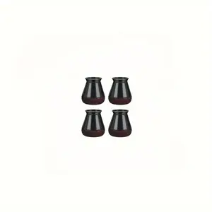 4pcs Chair Silicone Leg Floor Protector Chair Leg Caps Covers Chair Sliders Floor Protector Rubber Chair Leg Protectors For Hardwood Floors Felt Furniture Pads Black