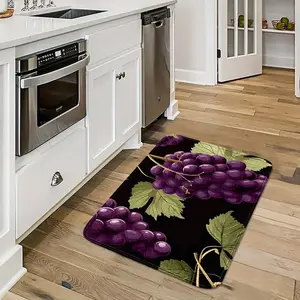 Healing Wine Grape Kitchen Mat, Floor Mat, Durable and Wear-Resistant, Soft Flannel Material, Ideal for Kitchen/bathroom/dining Room/corridor