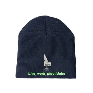 Columbia Beanie - "Live, work, play" Idaroots edition