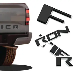 Replacement for Frontier 3D Raised Tailgate Letters BLACK MATTE || REGULAR CAB 2022 and 2023
