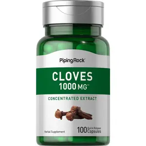 Piping Rock Cloves Capsules 1000mg | 100 Pills | Concentrated Extract | Herbal Supplement | Non-GMO & Gluten Free