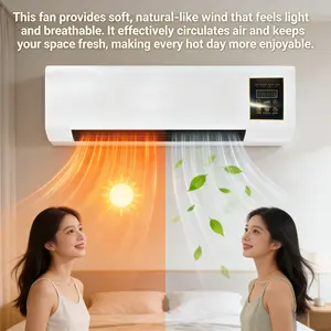 All Year Round Comfort! 1400W Wall Mounted Fan Natural Breeze Fast Warm Heating For Home