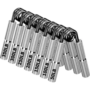 Black Metal Grip Strength Trainer,Hand Grips Kit (11Pack),No Slip Hand Extension Exerciser,Wrist Forearm Strengthener with Grip Tape for Strength ,Exercise