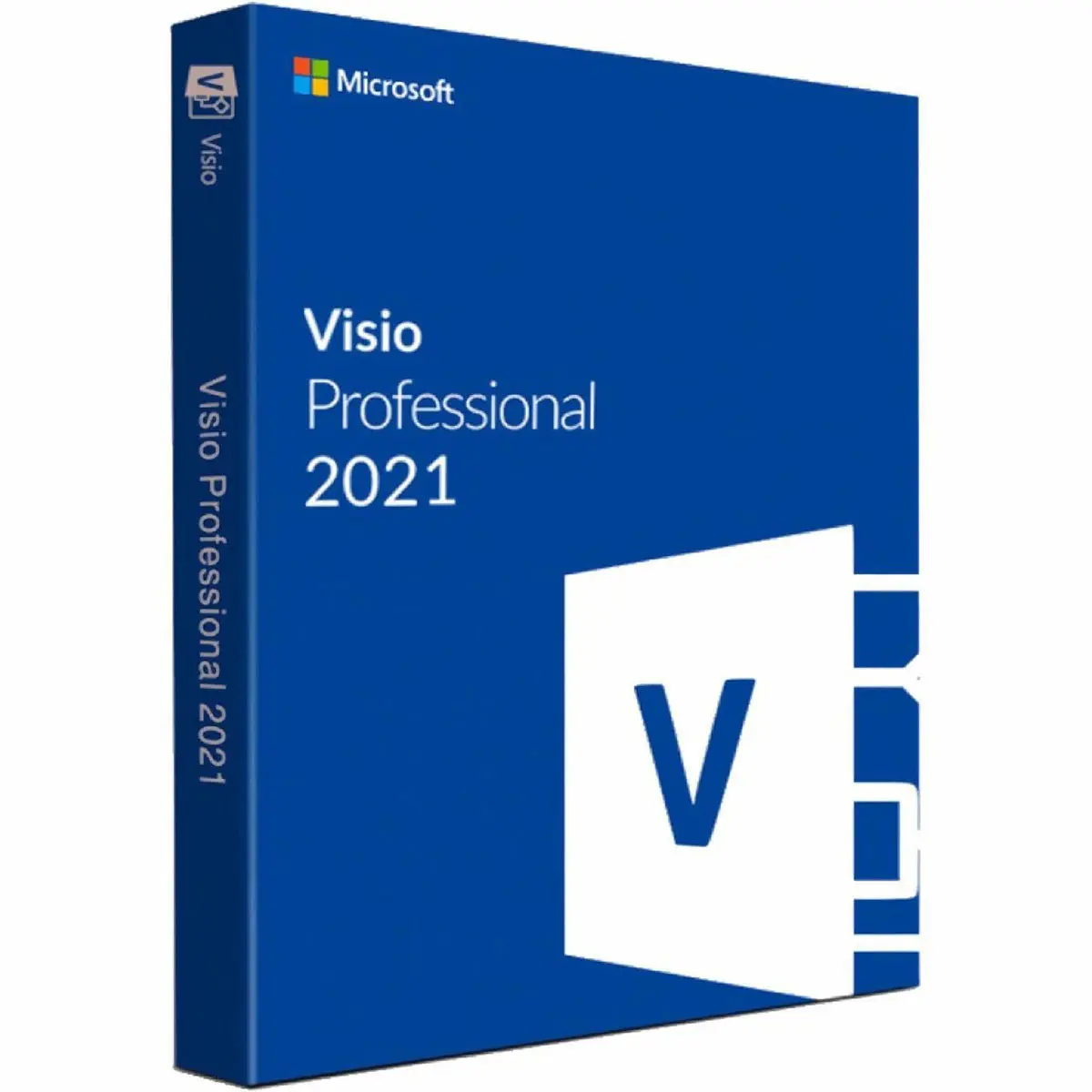 Microsoft Visio Professional 2021, Single License, Boxed Medialess Version
