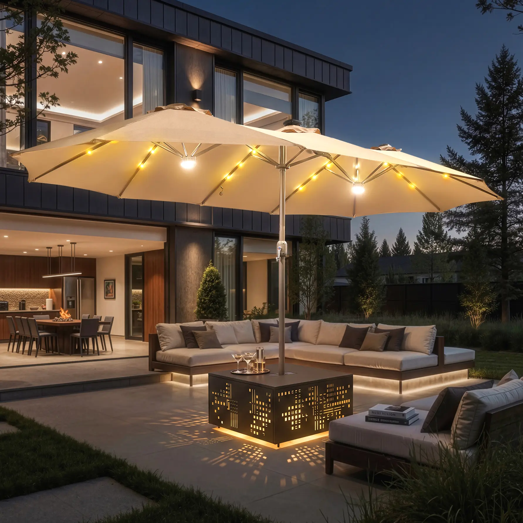 costco patio umbrella with lights Costco Sale
