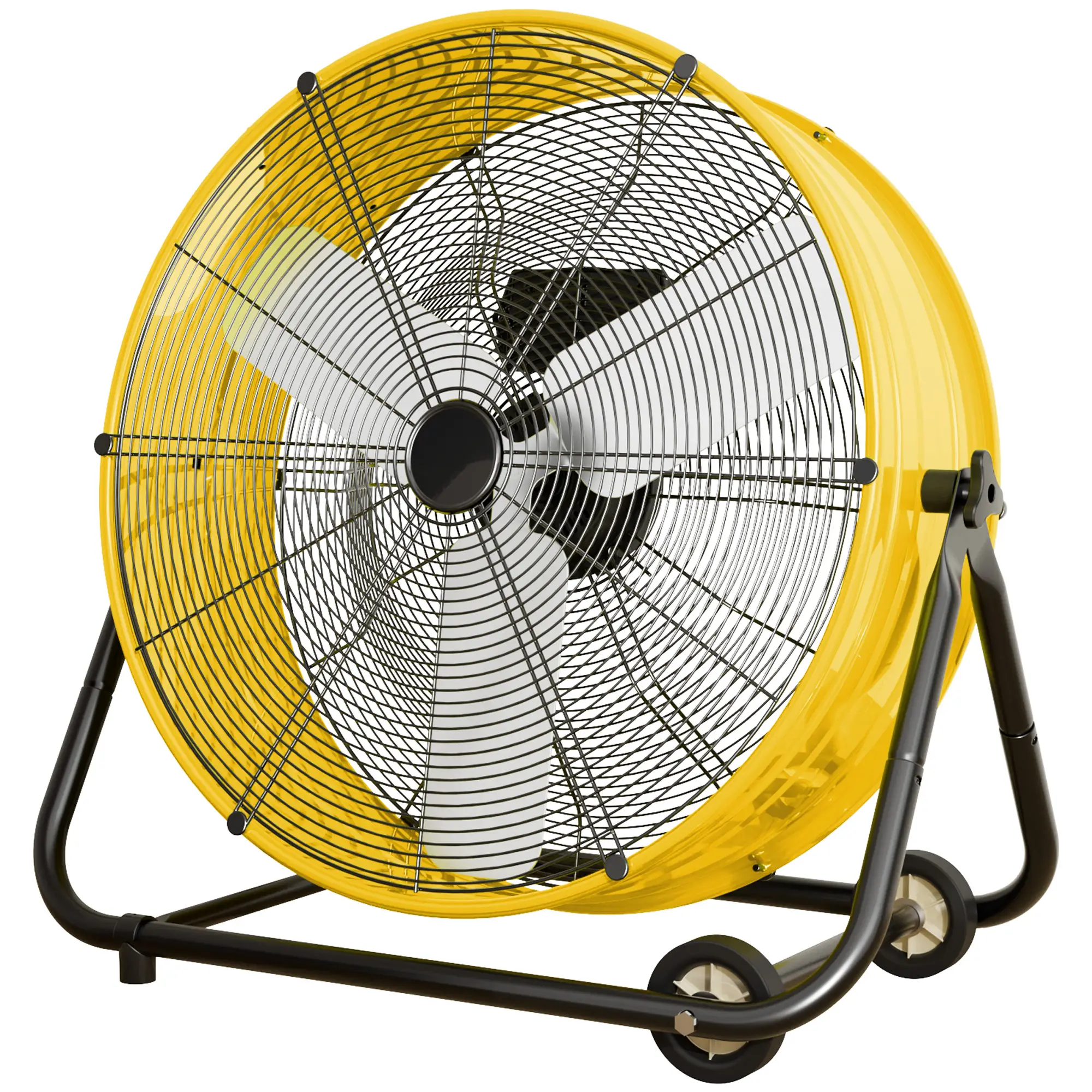 Simple Deluxe 3-Speed High Velocity Heavy Duty Metal Industrial Floor Fans Oscillating Quiet for Home ,320W High Velocity FloorFan,Commercial, Residen