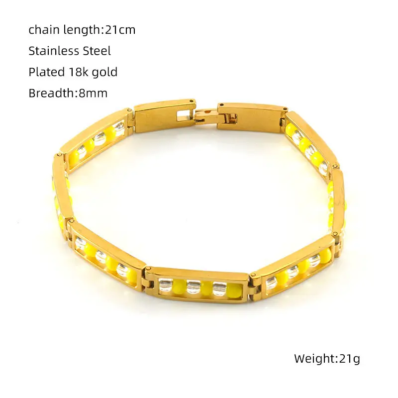 Golden Bracelet   Transparent+Yellow