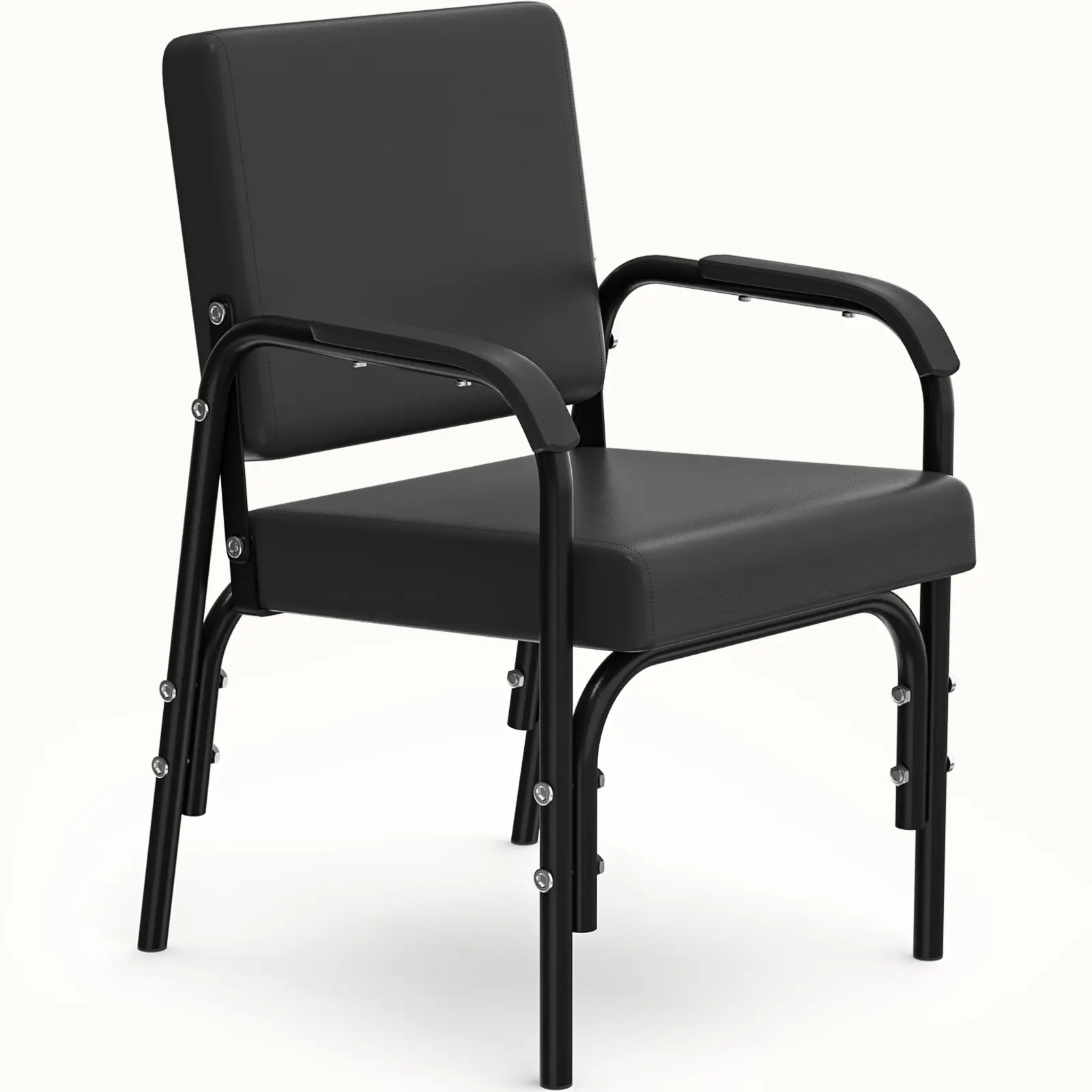 Reclining Shampoo Chair for Salons Adjustable Barber Chair Auto Recline Chair Professional Reclining Salon Chair for Hair Stylists, Black