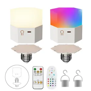 E27 LED Bulb Remote Control RGB Color Changing Dimmable Magnetic Mount Ideal for Any Room Multi-Purpose Lighting Solution
