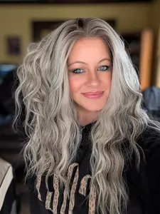 A35 by AISOM Ash Blonde Highlight Curly 13x4 Free Part Lace Front Wig 20" Pre Plucked Hairline HD Lace Heat Friendly Low Density Daily Use