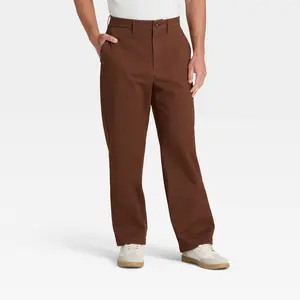 Men's Every Wear Relaxed Fit Chino Pants - Goodfellow & Co Brown 30x34