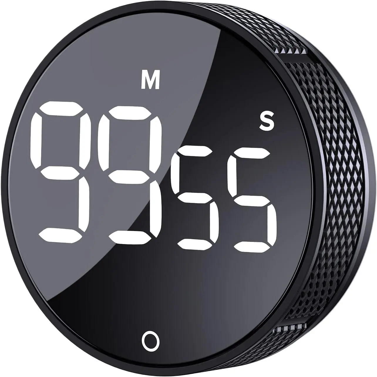 Digital Kitchen Timer, Visual Timer with Large LED Display, Magnetic Countdown and Count Up Timer Suitable for Classroom Cooking, Fitness, Baking, Learning, Teaching, Suitable for Children and Elderly, Black