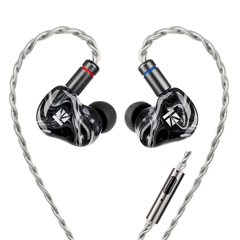 Kbear Sr-8 In-Ear Monitor, 1dd+3ba Hybrid Iem, Electronic HiFi Gaming Headphones with 8mm Liquid Silicone Driver, 3D Printed Resin Case, Heart Shaped Earphone, High Performance Iems, Audiophile Iems, In Ear Earphones