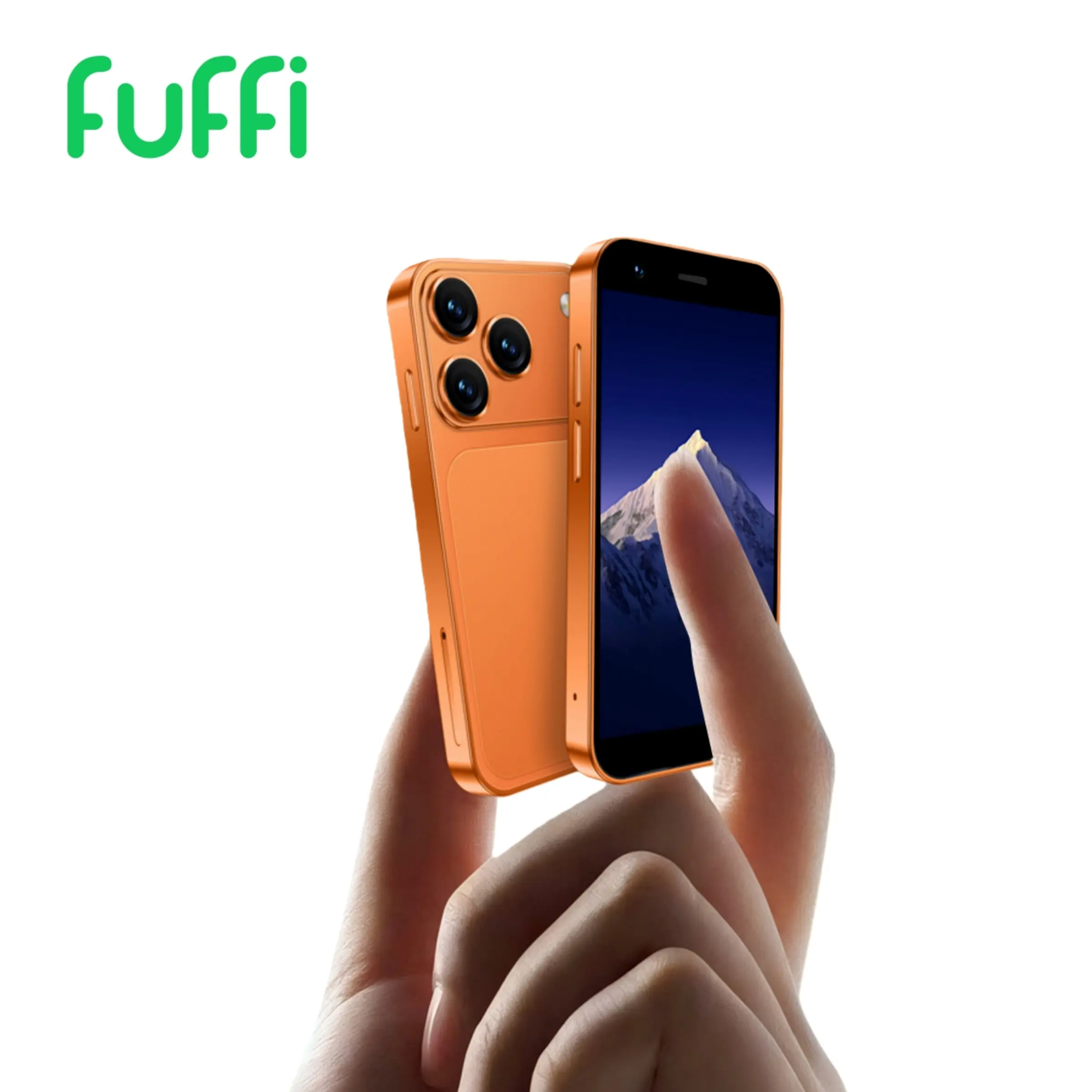 FUFFI スマートフォン オレンジ FUFFI mini smart phone, 3-inch high-definition screen, 2GB + 16GB