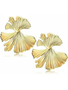 Gold Earrings for Women Girl Exaggerated Geometric Earrings Irregular Punk Large Gold Dangle Earrings Fashion Sectorized Twisted Rectangle Leaf Flower Chunky Boho Earrings Jewelry Boho Style Jewelry