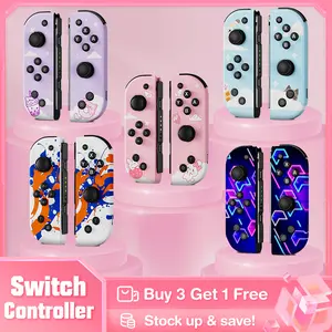 Game Switch Controller for Nintendo Switch - Joypad L/R Compatible with Switch/Lite/OLED (Pink)