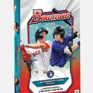 2026 Bowman Baseball Hobby Box - Collectible Sports Cards Packs, Trade Card Box for Collectors