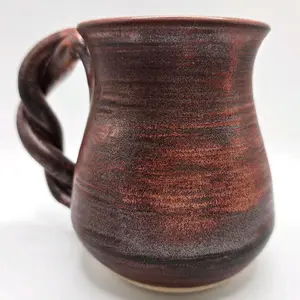 Handmade Copper Glazed Ceramic Mug for Drinks - Drinkware