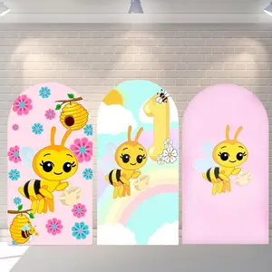 Abejita Chiquitita Arch Backdrop and Cylinder Covers