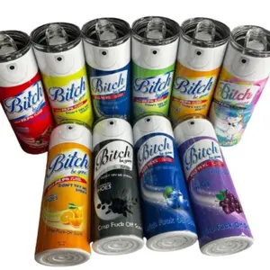 Bitch Be Gone Spray Tumbler 20oz Skinny Sublimation Tumbler with Clear Plastic Lid & Straw Portable Water Bottles Double Walled Spill Proof Leak Proof Drinkware - Flasks, Mug, Bottled