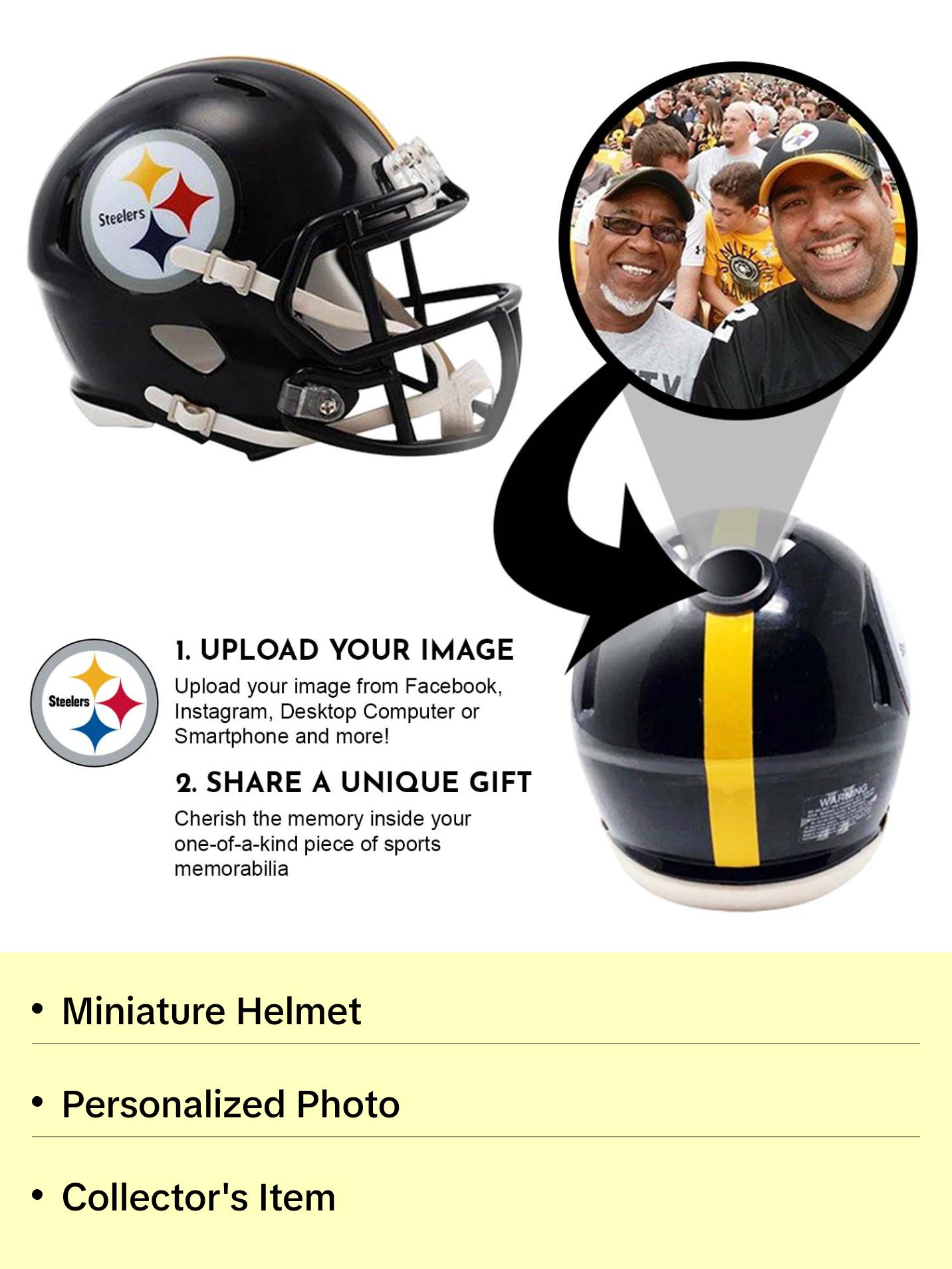 Pittsburgh Steelers NFL Mini Helmet - Picture Inside