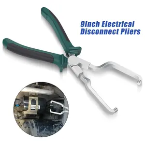 Multi-Purpose Automotive Disconnect Pliers 9”, Fuel Line Clip Removal, Electrical Connector Separator, Spark Plug Repair Tool for Car Truck Engine Work