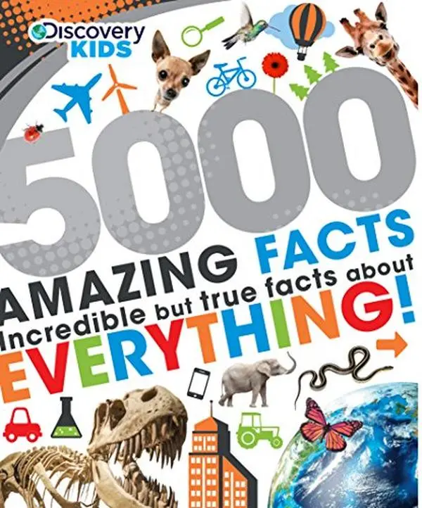 USED Book - 5000 Amazing Facts: Incredible but True Facts About Everything! (Discovery Kids) by Parragon Books (Hardcover) - english