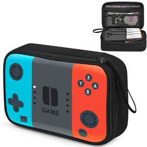 Gamer Large Capacity Pencil Case for Boys Teens Kids - School, Art & Office Supply Organizer with Sturdy Handle, Double Layer Pen Bag, Zippered Pouch & Storage Box for Men Adults