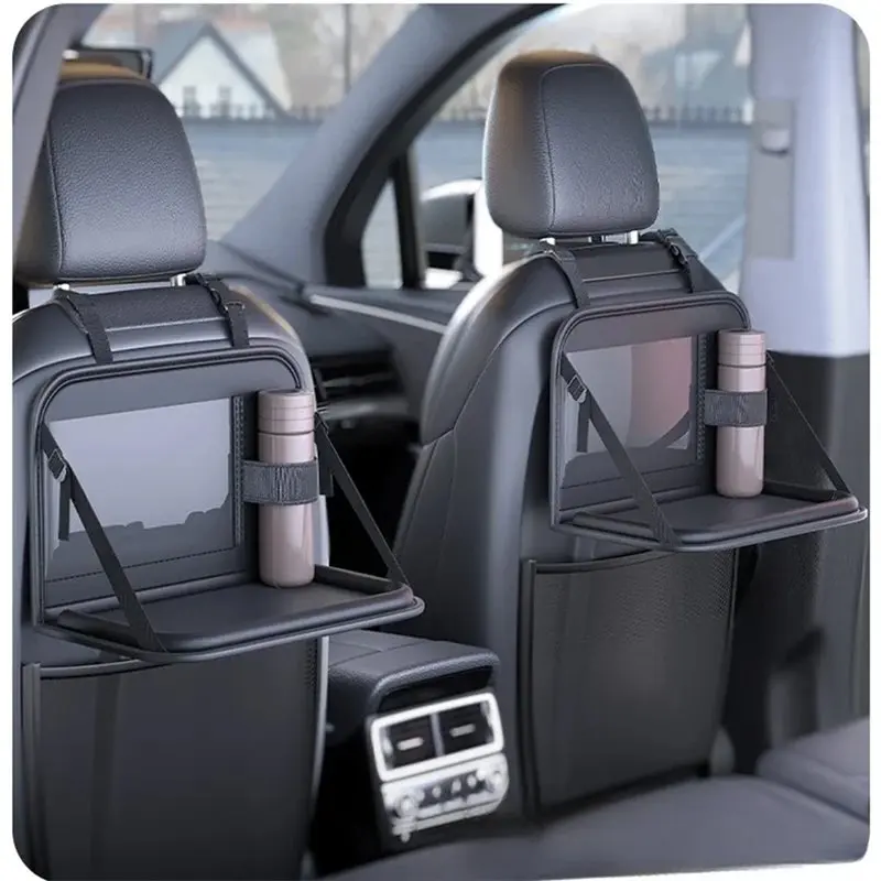 Universal Car Backseat Storage Organizer - Interior Car Accessories, Rear Seats Rear Racks Insert, Folding Design, Kick Guard, Space Saver, Integrated Protection, All-Seasons Use, Streamlines Backseat Management, Enhances Travel Comfort, Universal Car Acc