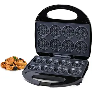 Waffle maker mini waffle maker machine nonstick with quick heatup make 8 pcs waffleswaffle maker for kids suitable for good breakfast snack dessert