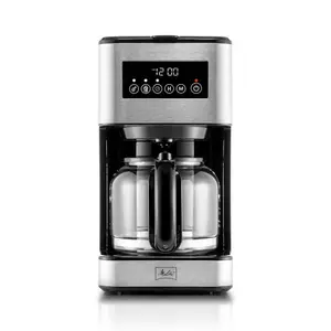 Melitta® Aroma Tocco™ Plus 12-Cup Iced Drip Coffee Maker w/ Glass Carafe | Programmable, Hot & Iced | Black (MCM011PULBK0)