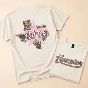 Aesthetic Houston Star Graphic T-Shirt, Pepper Grey Oversized Tee, Texas Astros Gameday Shirt, Unisex Houston Baseball Fan Gift,Premium Heavyweight Retro Top