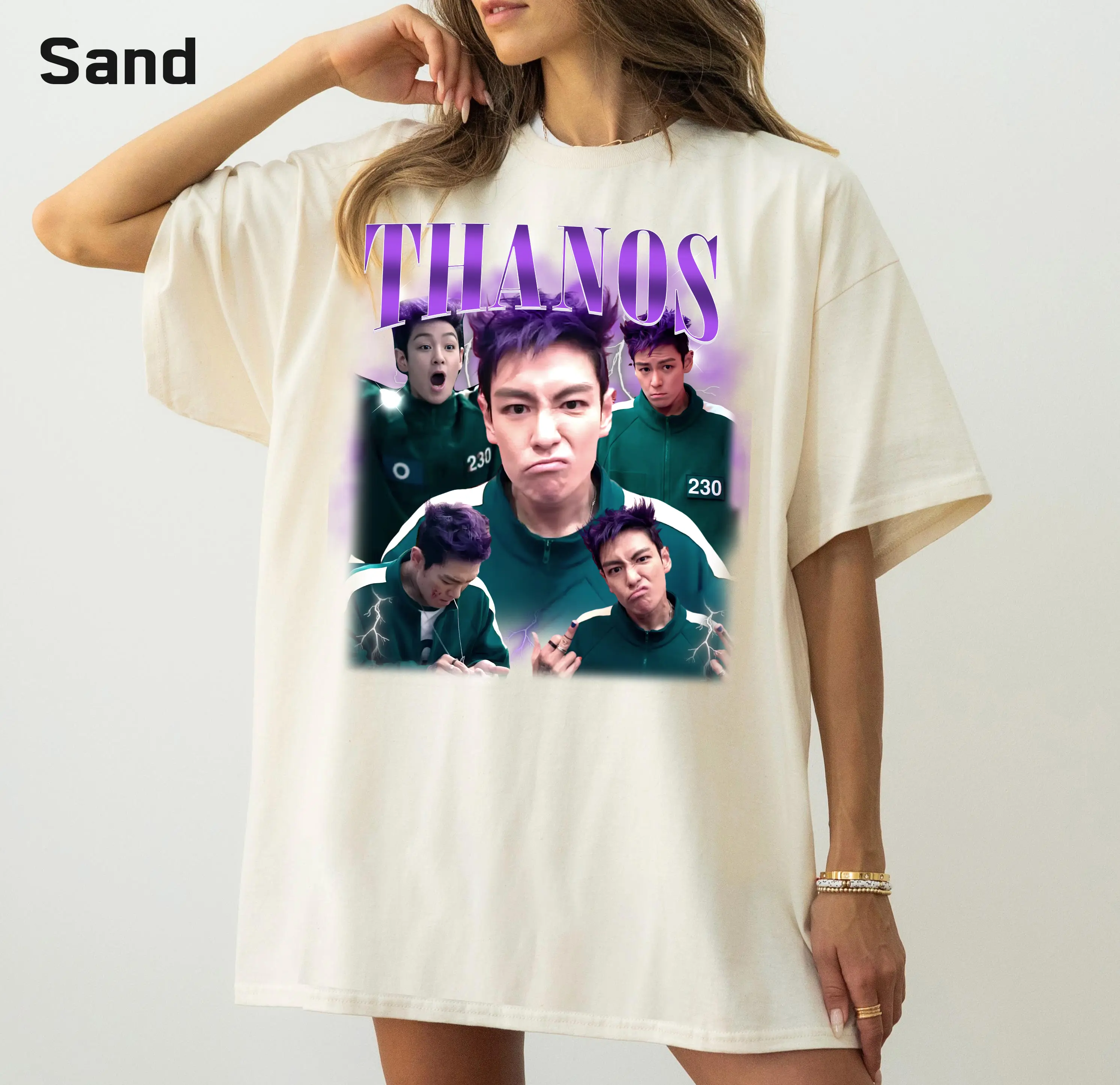 THANOS Squid Game T-Shirt, TOP Thanos Shirt, Vintage Squid Game2 Tshirt, Thanos 230 Tee Classic Cotton, Graphic Choi Seung Hyun Shirts, Unisex Shirts