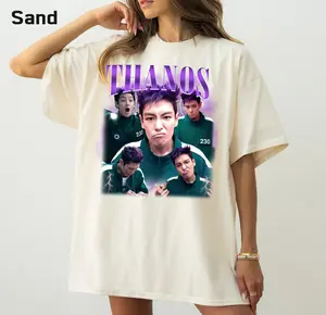 THANOS Squid Game T-Shirt, TOP Thanos Shirt, Vintage Squid Game2 Tshirt, Thanos 230 Tee Classic Cotton, Graphic Choi Seung Hyun Shirts, Unisex Shirts