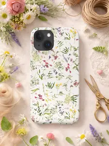 Wildflower iPhone Case – Minimal Floral Aesthetic Phone Cover, iPhone 17 16 15 14 13 12 11 Pro Max Samsung Galaxy S25 24 23 22 21 Ultra Plus FE, Summer Gift for your Girl