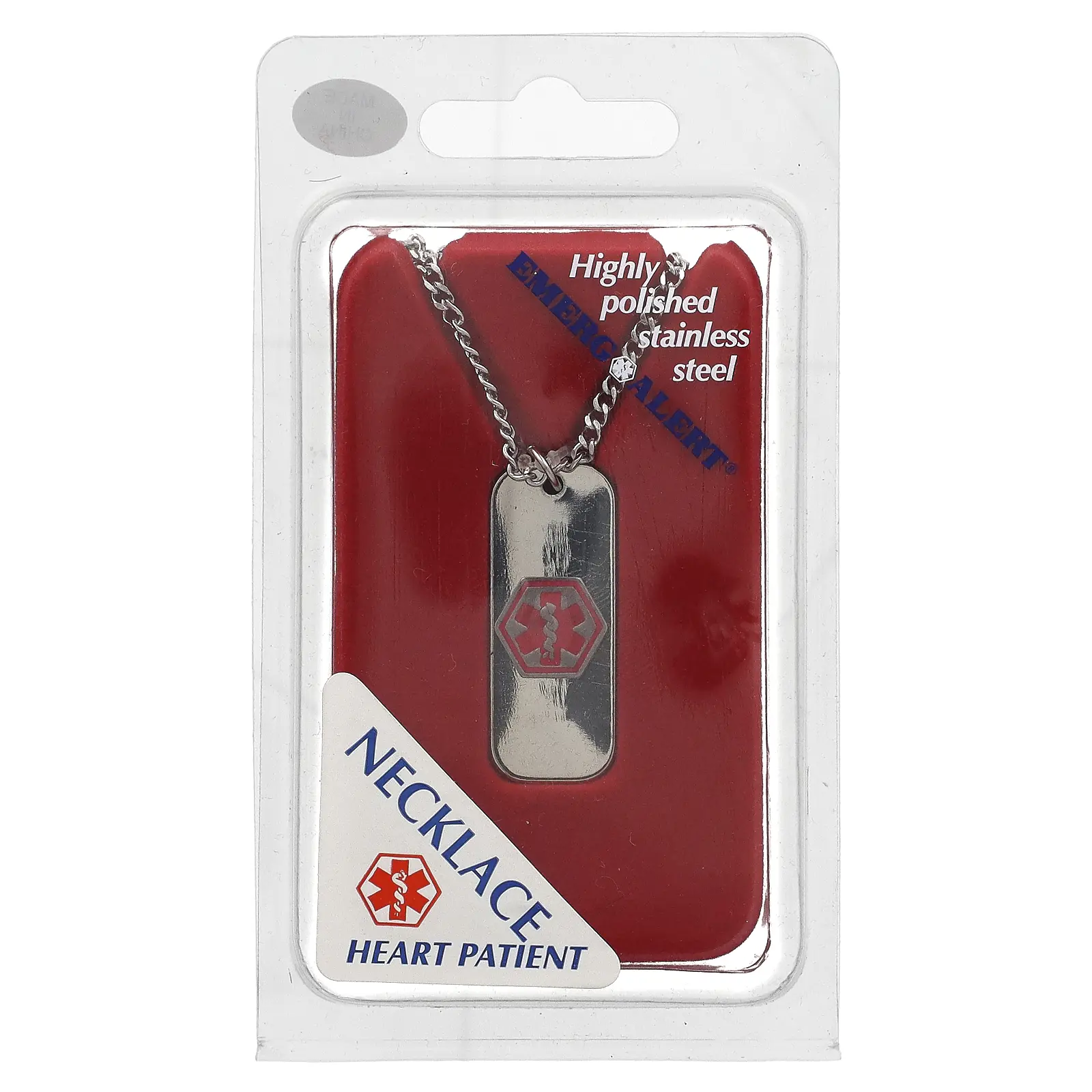 Emerge-Alert Medical Necklace, Heart Patient, 1 Count