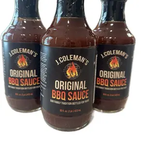 J. Coleman’s BBQ Sauce –3 Pack Of Our Sweet & Tangy Small Batch Barbecue Sauce | Perfect for Grilling, Smoking And Dipping