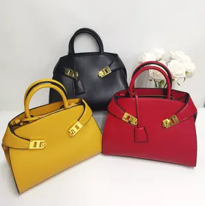 E133-New Small Unique Design Handbag Solid Color Shoulder Bag Large Capacity Tote Bag