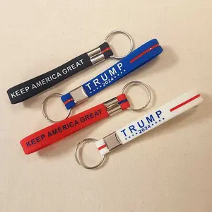 Trump 2024 Keep America Great Silicone Key Rings (4 Colors)