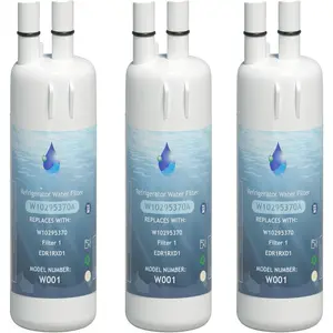 W10295370A Water Filter Replacement, Compatible with Whirlpool EDR1RXD1, Everydrop Filter 1, EDR1RXD1B, W10295370, WHR1RXD1, KAD1RXD1, P4RFKB2, P8RFWB2L, 46-9930, 46-9081 3PACK