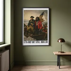 [NO FRAME] "Still Drillin" Since 1776 Poster, Hip Hop History Parody Poster, Chief Keef Drill Poster, Rap Music Fan Gift