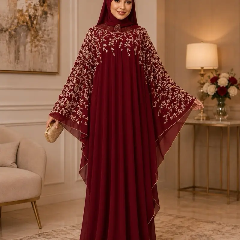 #20 Dubai luxury 1-piece butterfly abaya