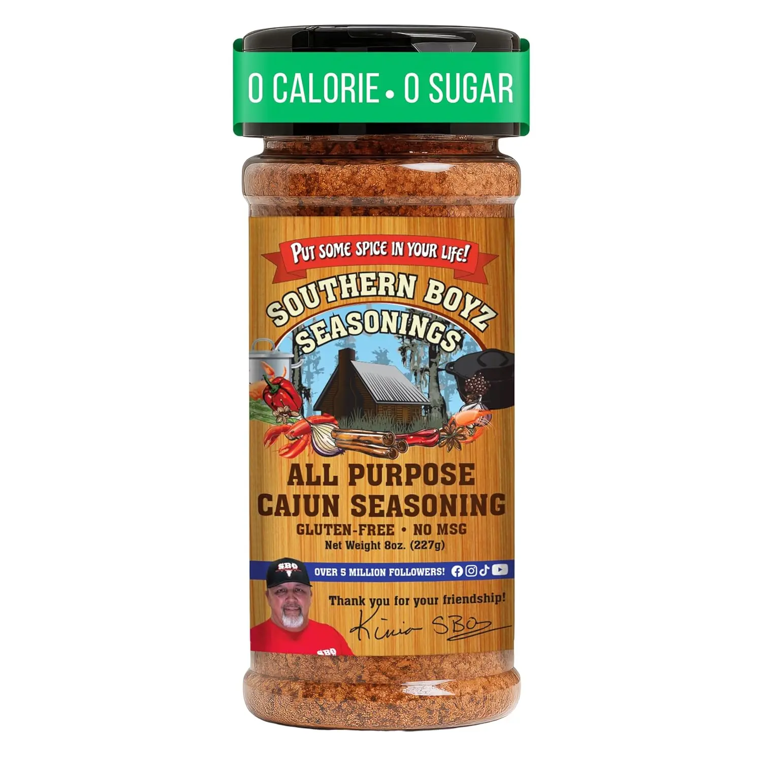 Southern Boyz All-Purpose Cajun Seasoning Blend - Cooking Baking Spice Dry Mix Pantry, No Added Sugar, Shaker Bottle-Friendly, Room Temp Shelf/Cupboard Storage, Versatile Powder for Spicy Dishes