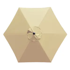 SUNNYGLADE 9ft Replacement Canopy for Patio Umbrella with 8 Ribs Market Umbrella Top Outdoor Umbrella Canopy