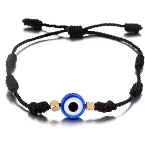 Handmade String Evil Eye Bracelet for Women Men Black Red Thread Adjustable Bracelets Minimalist